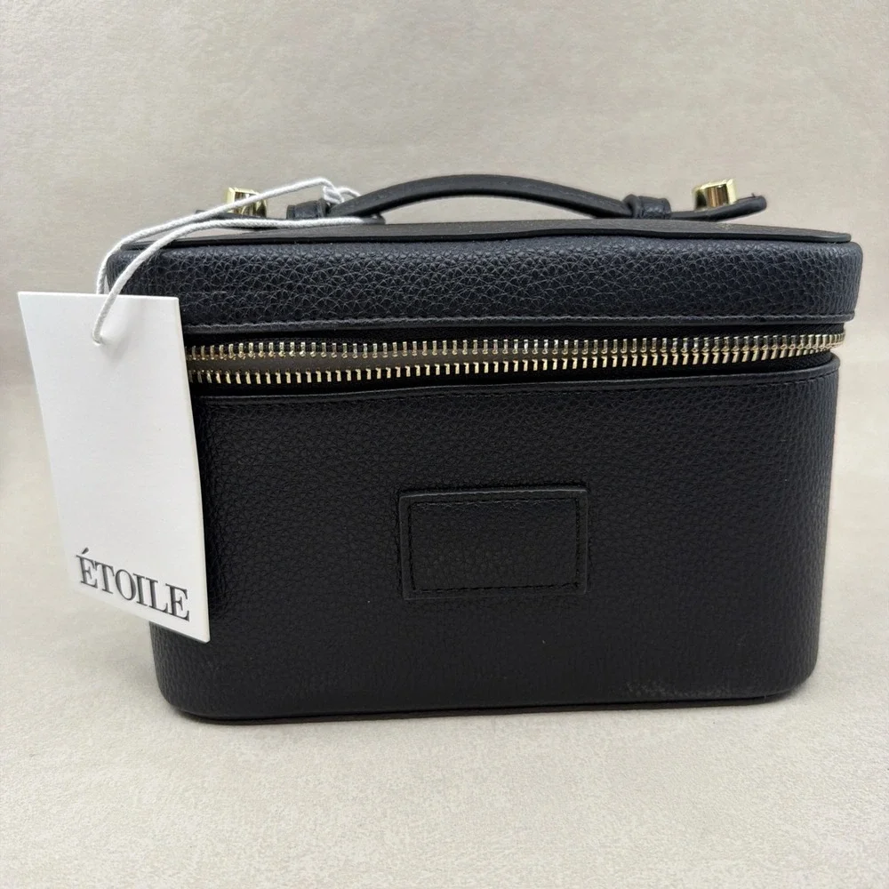 Étoile Mini Vanity Case in Black Croc NEW With Defects Please See All Photos